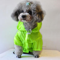 Pet Life ® 'Thunder Paw' Ultimate Waterproof Collapsible Multi-Adjustable Travel Dog Raincoat - BIG FRENCHIES