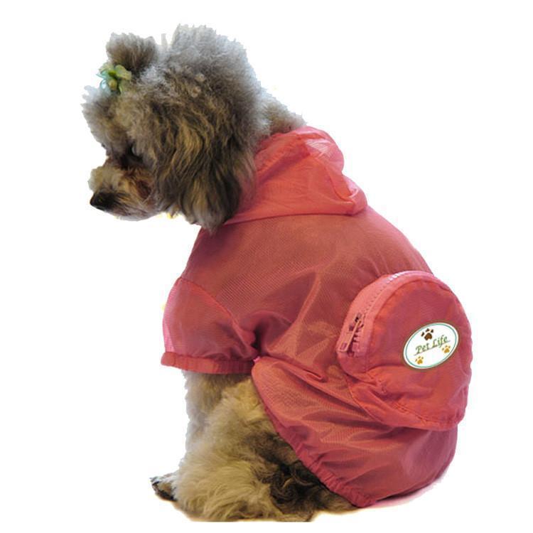 Pet Life ® 'Thunder Paw' Ultimate Waterproof Collapsible Multi-Adjustable Travel Dog Raincoat - BIG FRENCHIES