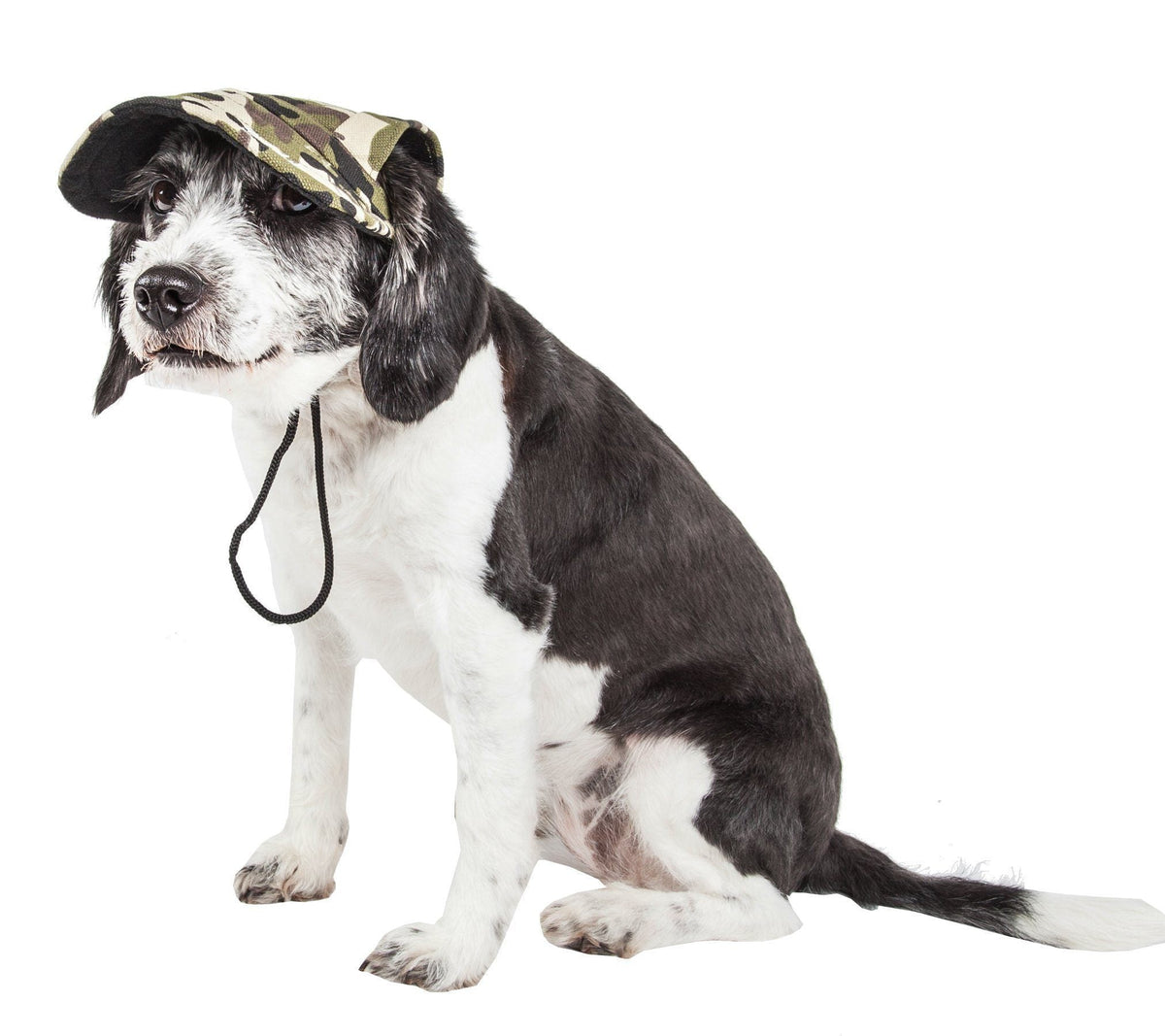Pet Life ® 'Torrential Downfour' Camouflage UV Protectant Adjustable Fashion Dog Hat Cap - BIG FRENCHIES