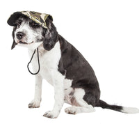 Pet Life ® 'Torrential Downfour' Camouflage UV Protectant Adjustable Fashion Dog Hat Cap - BIG FRENCHIES