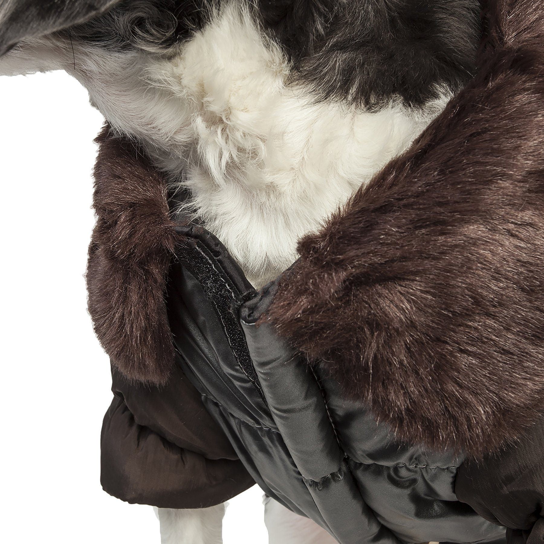 Pet Life ® Track-Collared' Metallic Ultra Fur 3M Insulated Pet Dog Jacket - BIG FRENCHIES