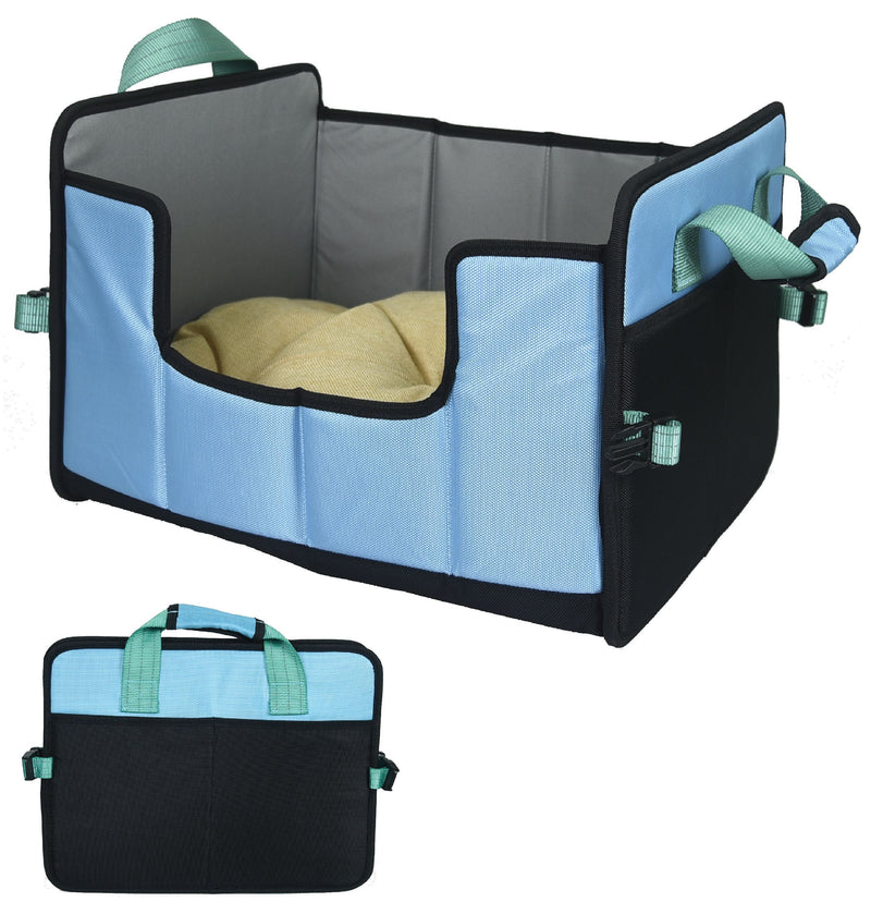 Pet Life ® 'Travel-Nest' Folding Travel Cat and Dog Bed - BIG FRENCHIES