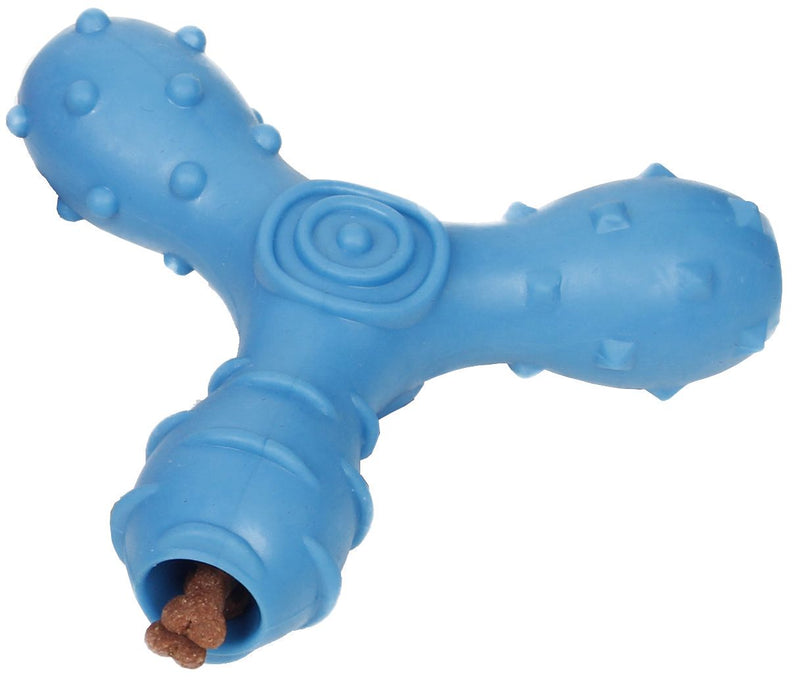 Pet Life ® 'Tri-Chew' Treat Dispensing and Chewing Interactive TPR Dog Toy - BIG FRENCHIES