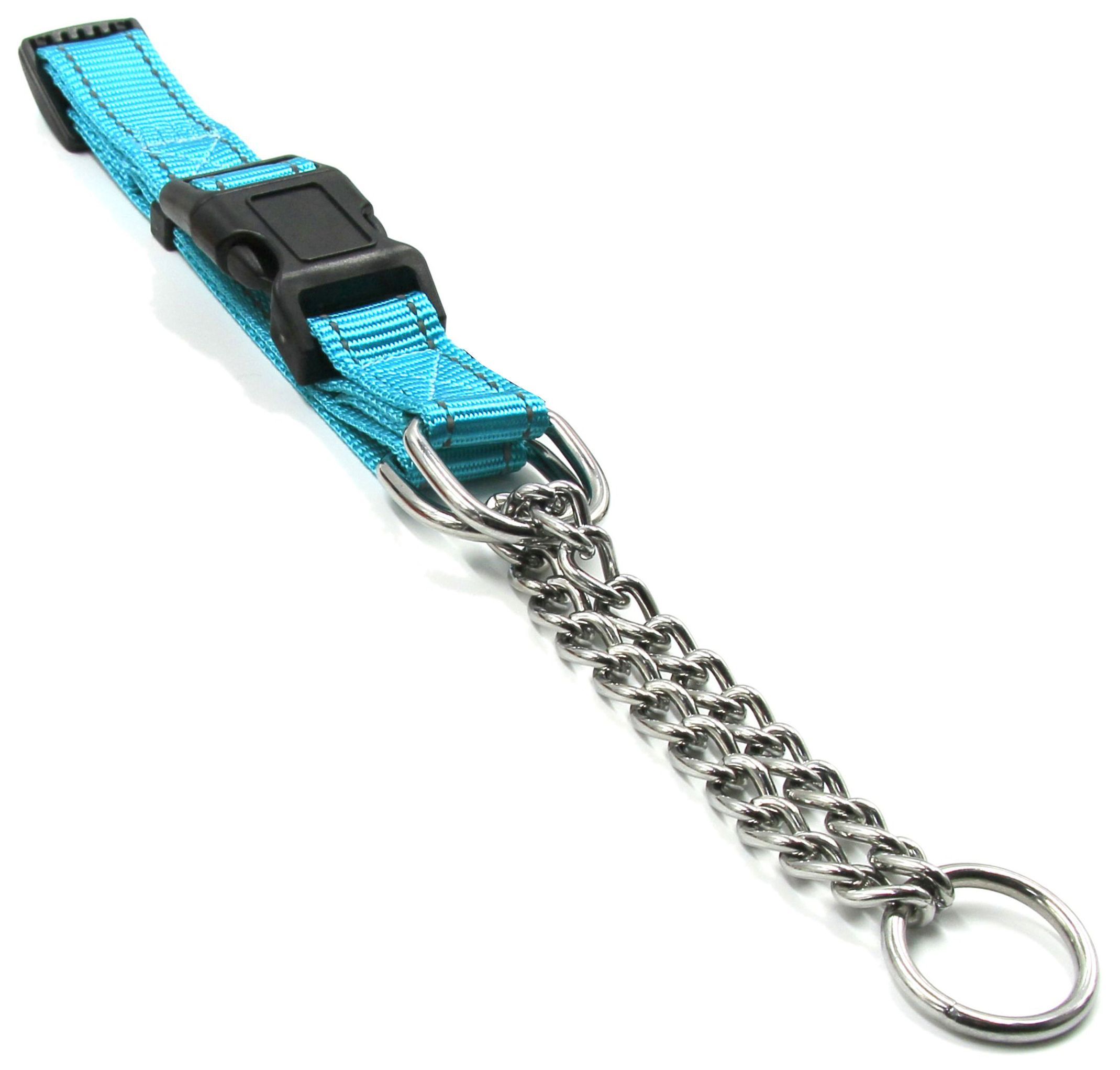 Pet Life ® 'Tutor-Sheild' Martingale Safety and Training Chain Dog Collar - BIG FRENCHIES