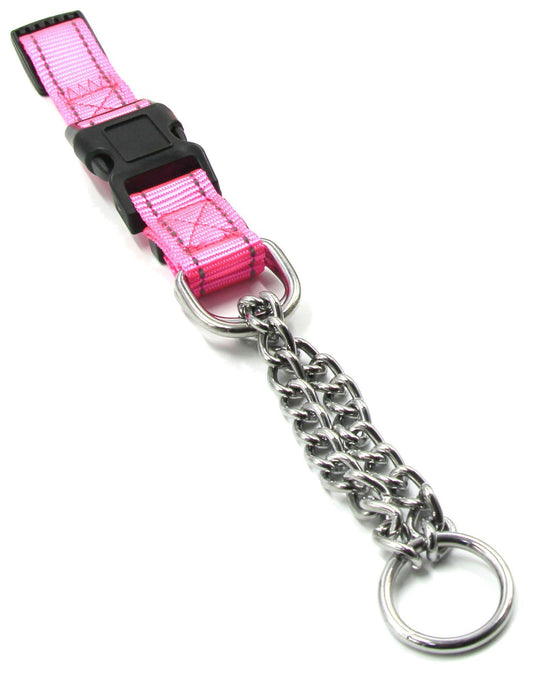 Pet Life ® 'Tutor-Sheild' Martingale Safety and Training Chain Dog Collar - BIG FRENCHIES
