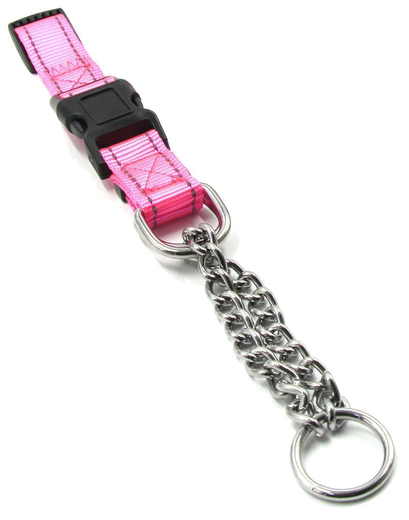 Pet Life ® 'Tutor-Sheild' Martingale Safety and Training Chain Dog Collar - BIG FRENCHIES