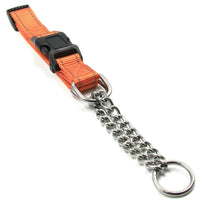 Pet Life ® 'Tutor-Sheild' Martingale Safety and Training Chain Dog Collar - BIG FRENCHIES