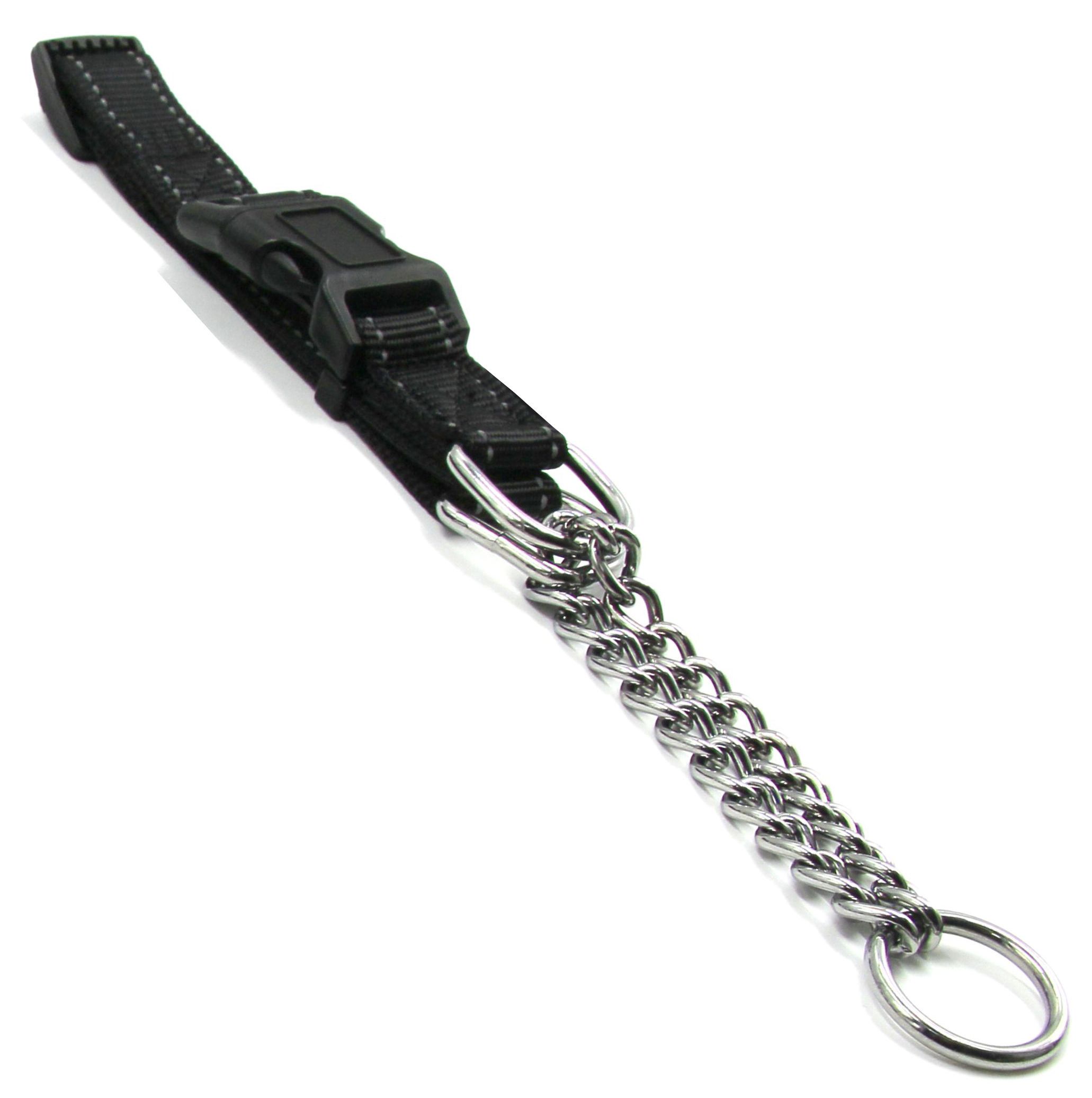 Pet Life ® 'Tutor-Sheild' Martingale Safety and Training Chain Dog Collar - BIG FRENCHIES