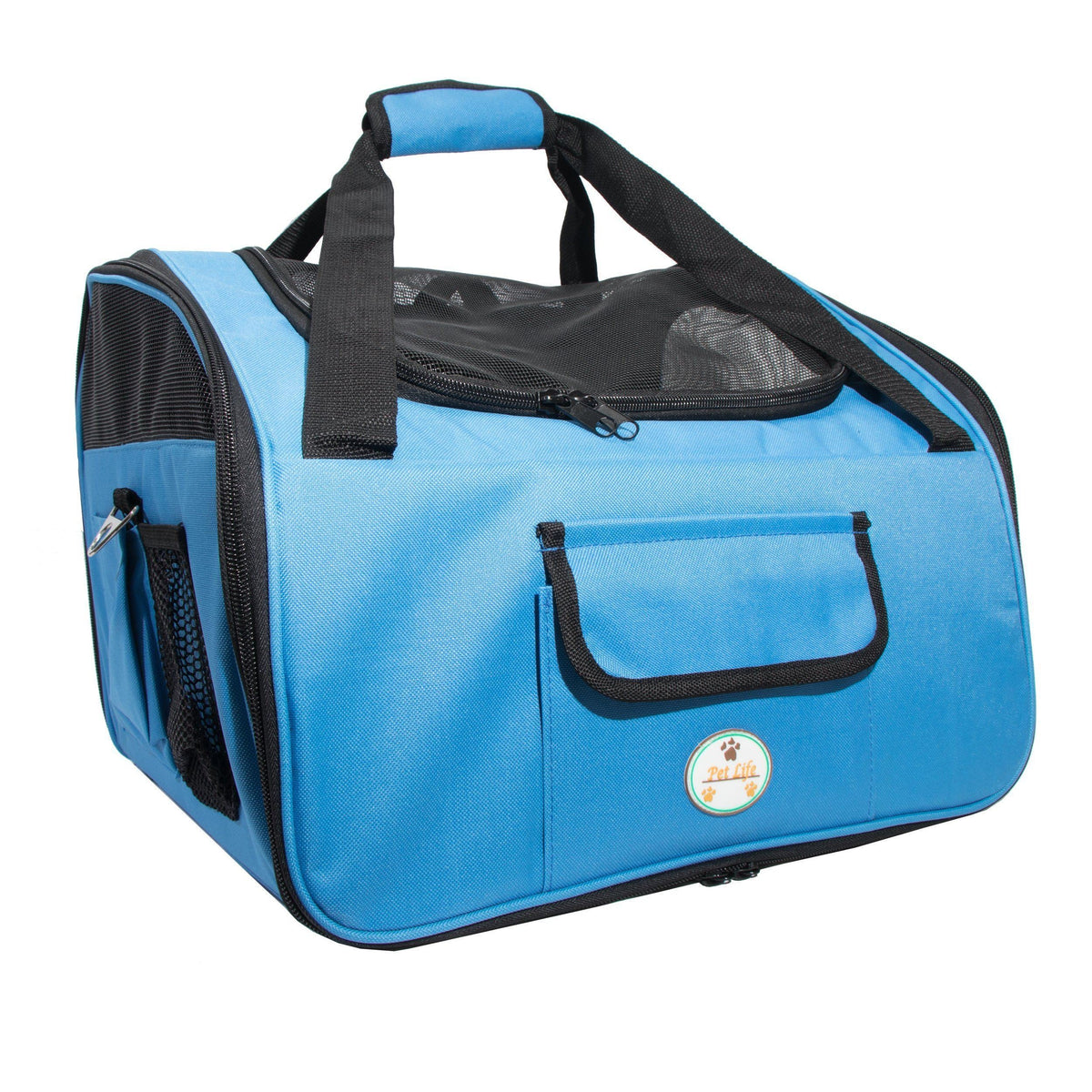 Pet Life ® 'Ultra-Lock' Collapsible Safety Travel Wire Folding Pet Dog Carseat Car Seat Carrier crate - BIG FRENCHIES