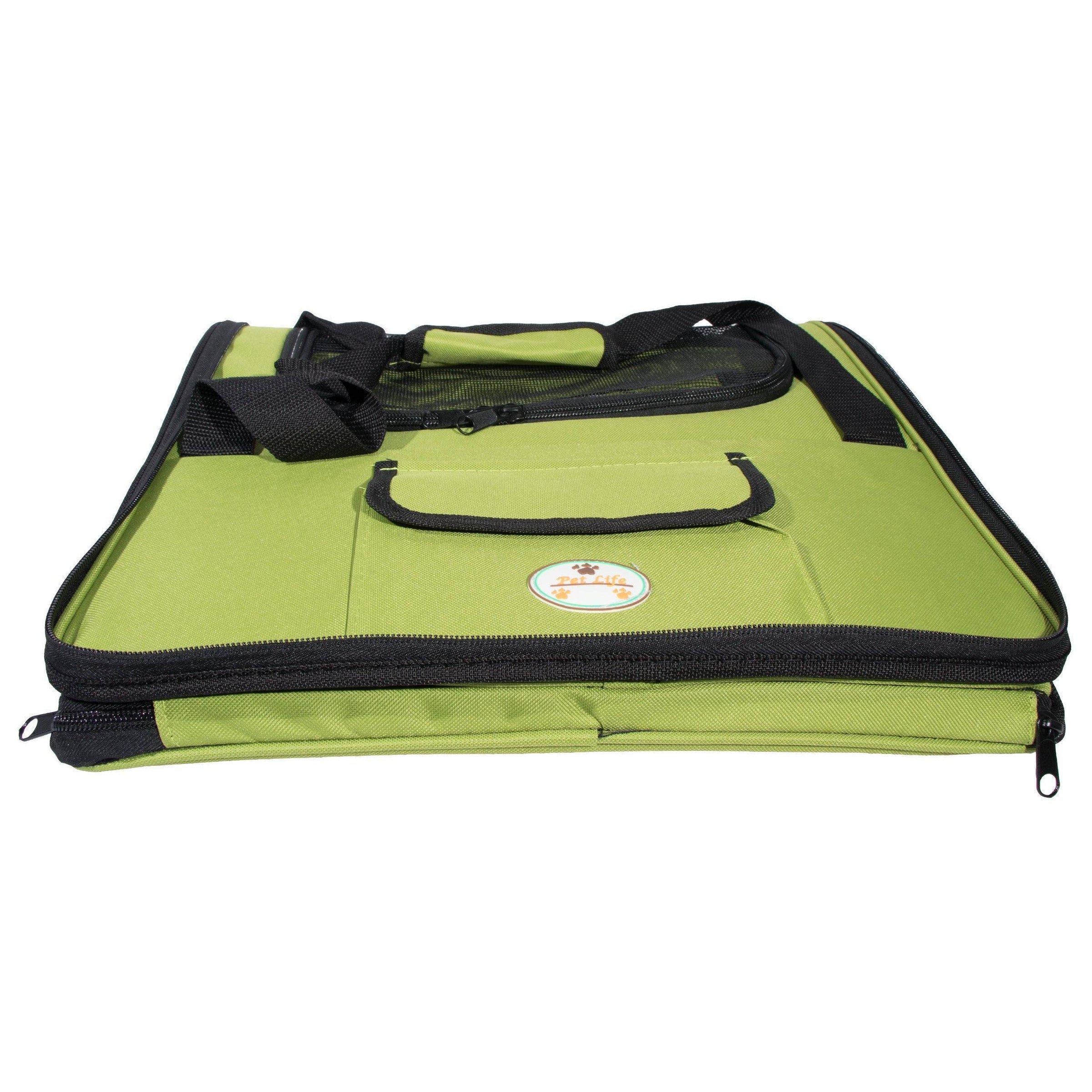 Pet Life ® 'Ultra-Lock' Collapsible Safety Travel Wire Folding Pet Dog Carseat Car Seat Carrier crate - BIG FRENCHIES