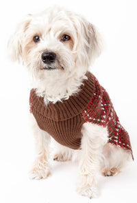 Pet Life ® Vintage Symphony Static Fashion Knitted Designer Dog Sweater - BIG FRENCHIES