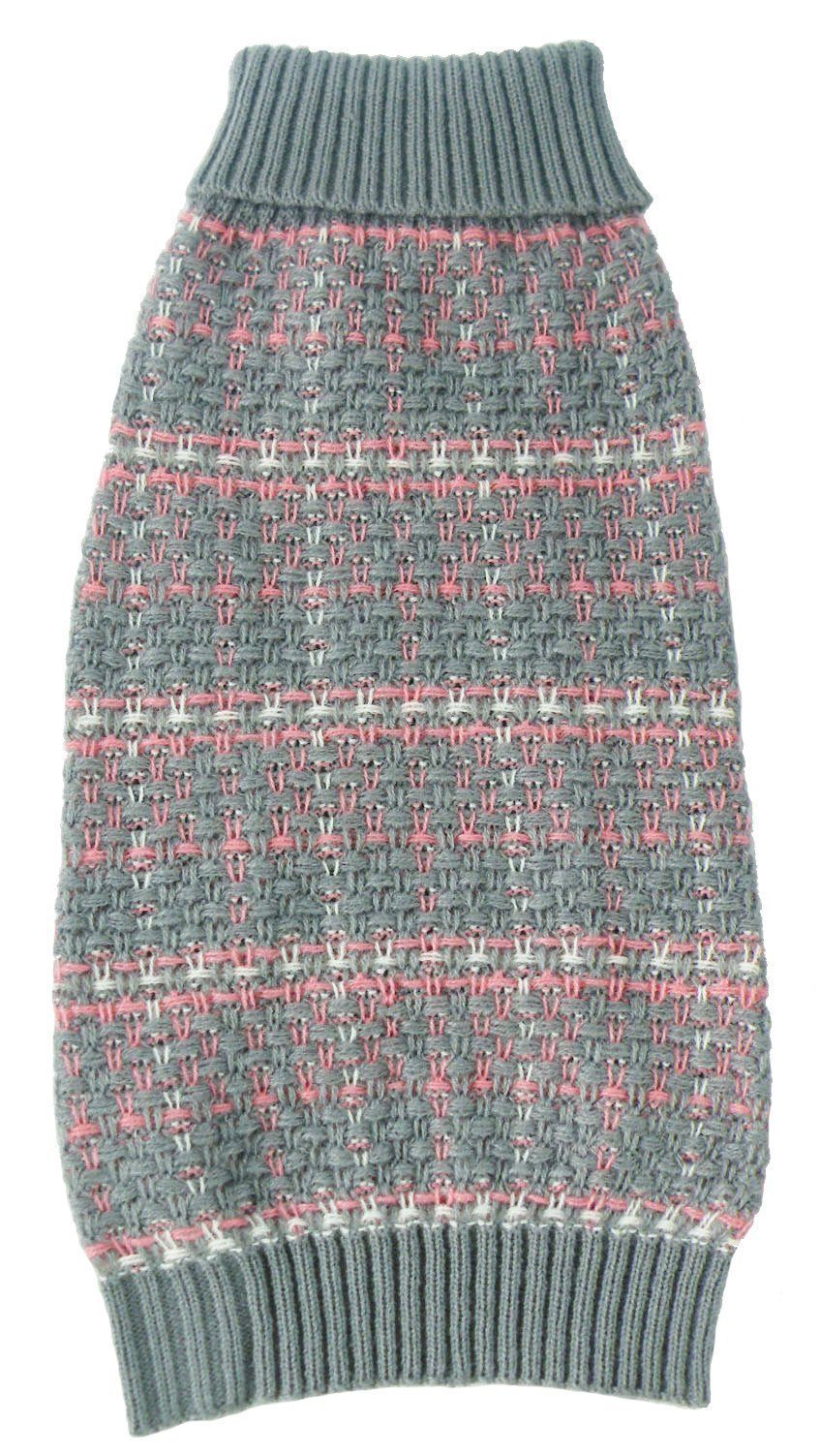 Pet Life ® Vintage Symphony Static Fashion Knitted Designer Dog Sweater - BIG FRENCHIES