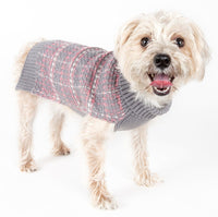 Pet Life ® Vintage Symphony Static Fashion Knitted Designer Dog Sweater - BIG FRENCHIES