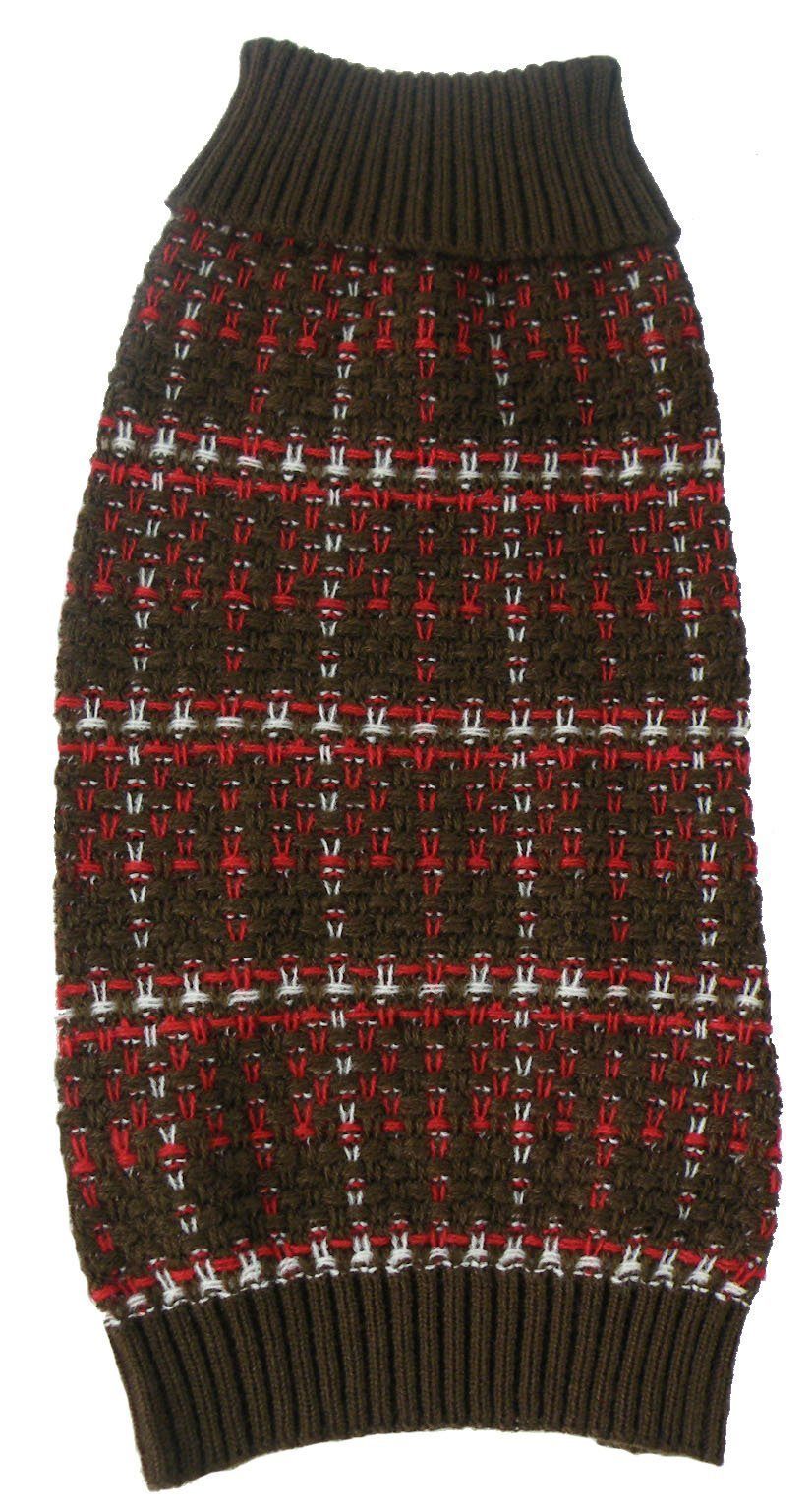 Pet Life ® Vintage Symphony Static Fashion Knitted Designer Dog Sweater - BIG FRENCHIES
