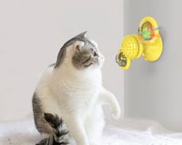 Pet Life ® 'Windmill' Rotating Suction Cup Spinning Cat Toy - BIG FRENCHIES
