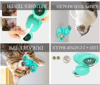 Pet Life ® 'Windmill' Rotating Suction Cup Spinning Cat Toy - BIG FRENCHIES