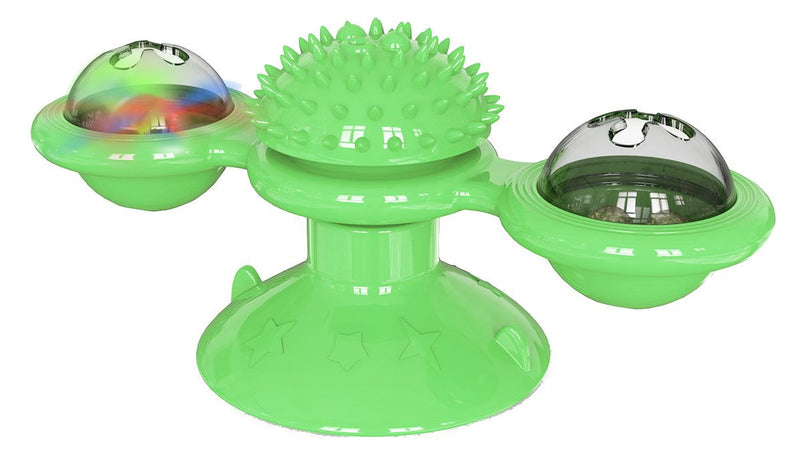 Pet Life ® 'Windmill' Rotating Suction Cup Spinning Cat Toy - BIG FRENCHIES