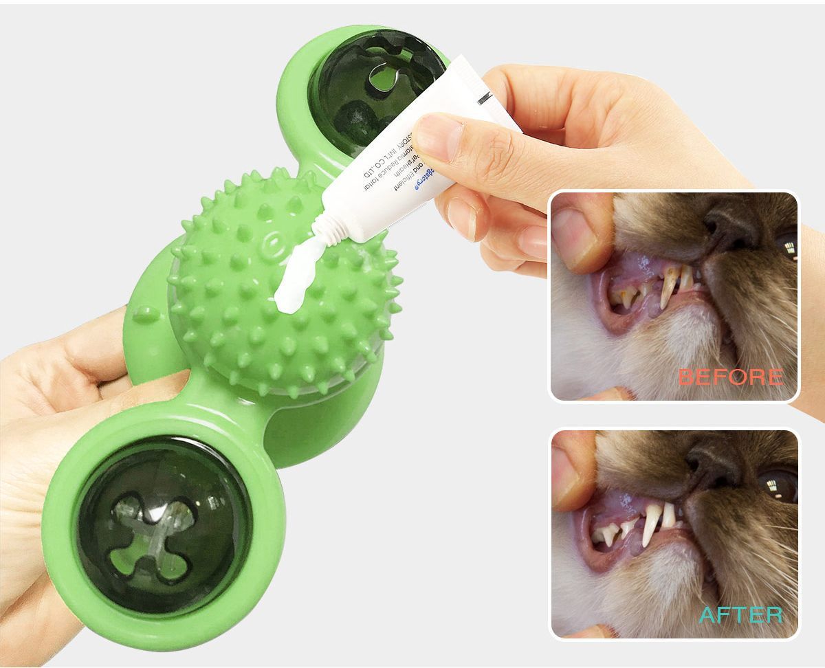Pet Life ® 'Windmill' Rotating Suction Cup Spinning Cat Toy - BIG FRENCHIES