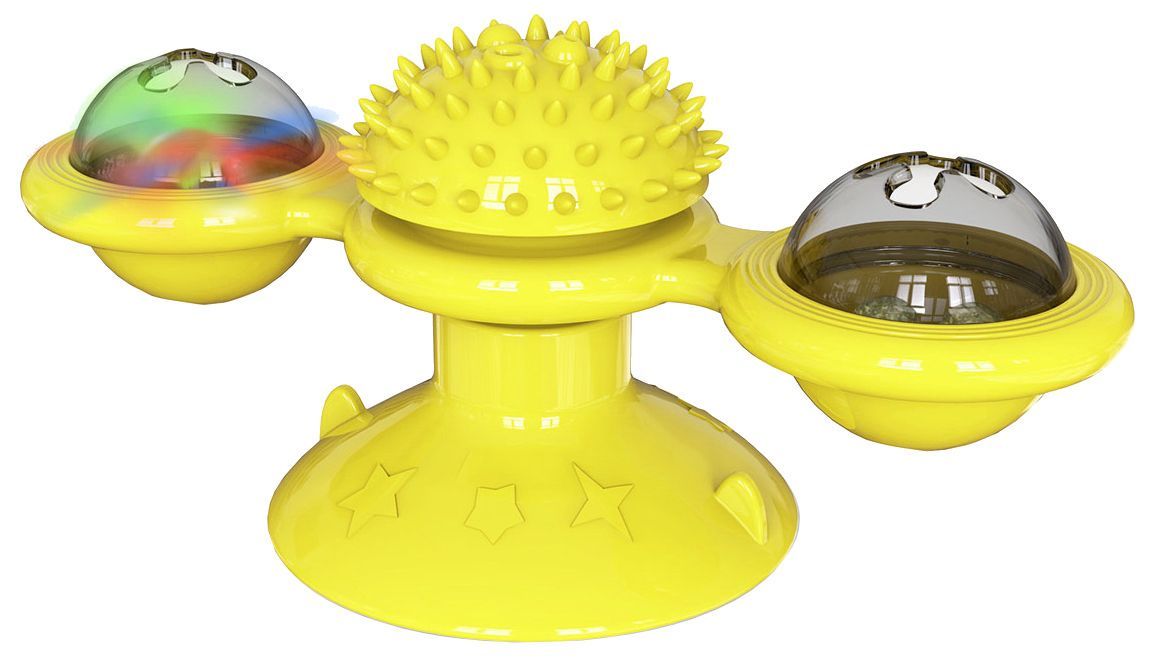 Pet Life ® 'Windmill' Rotating Suction Cup Spinning Cat Toy - BIG FRENCHIES