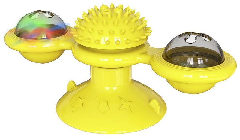 Pet Life ® 'Windmill' Rotating Suction Cup Spinning Cat Toy - BIG FRENCHIES