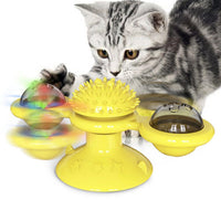 Pet Life ® 'Windmill' Rotating Suction Cup Spinning Cat Toy - BIG FRENCHIES