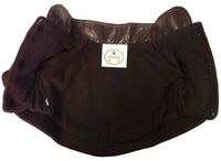 Pet Life ® 'Wuff-Rider' Fashion Suede Stitched Dog Jacket - BIG FRENCHIES