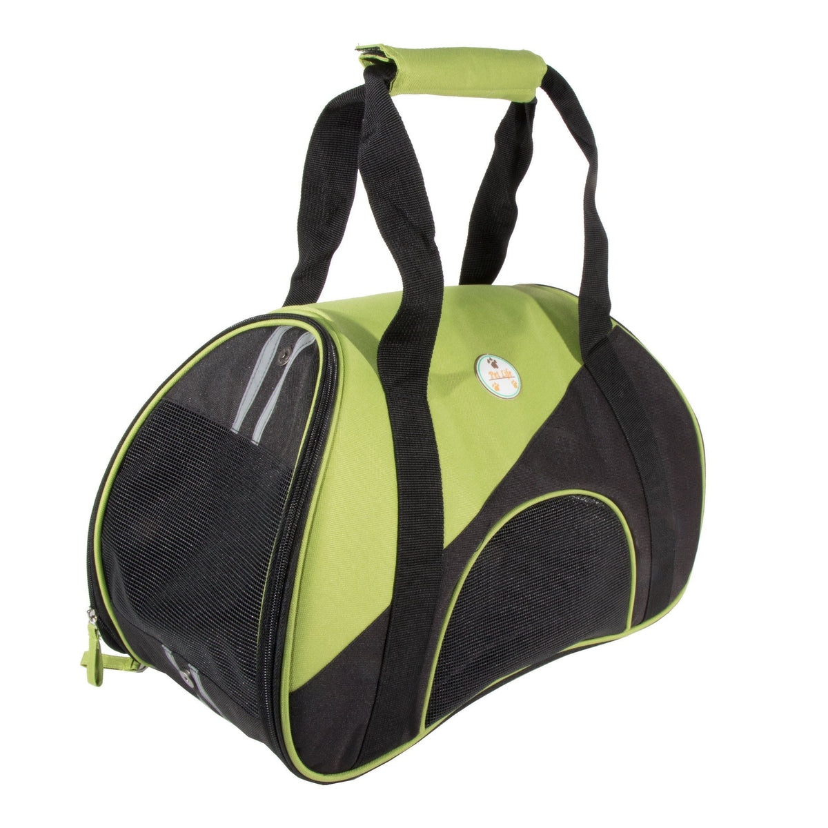 Pet Life ® 'Zip-N-Go' Airline Approved Contoured Fashion Designer Pet Dog Carrier - BIG FRENCHIES