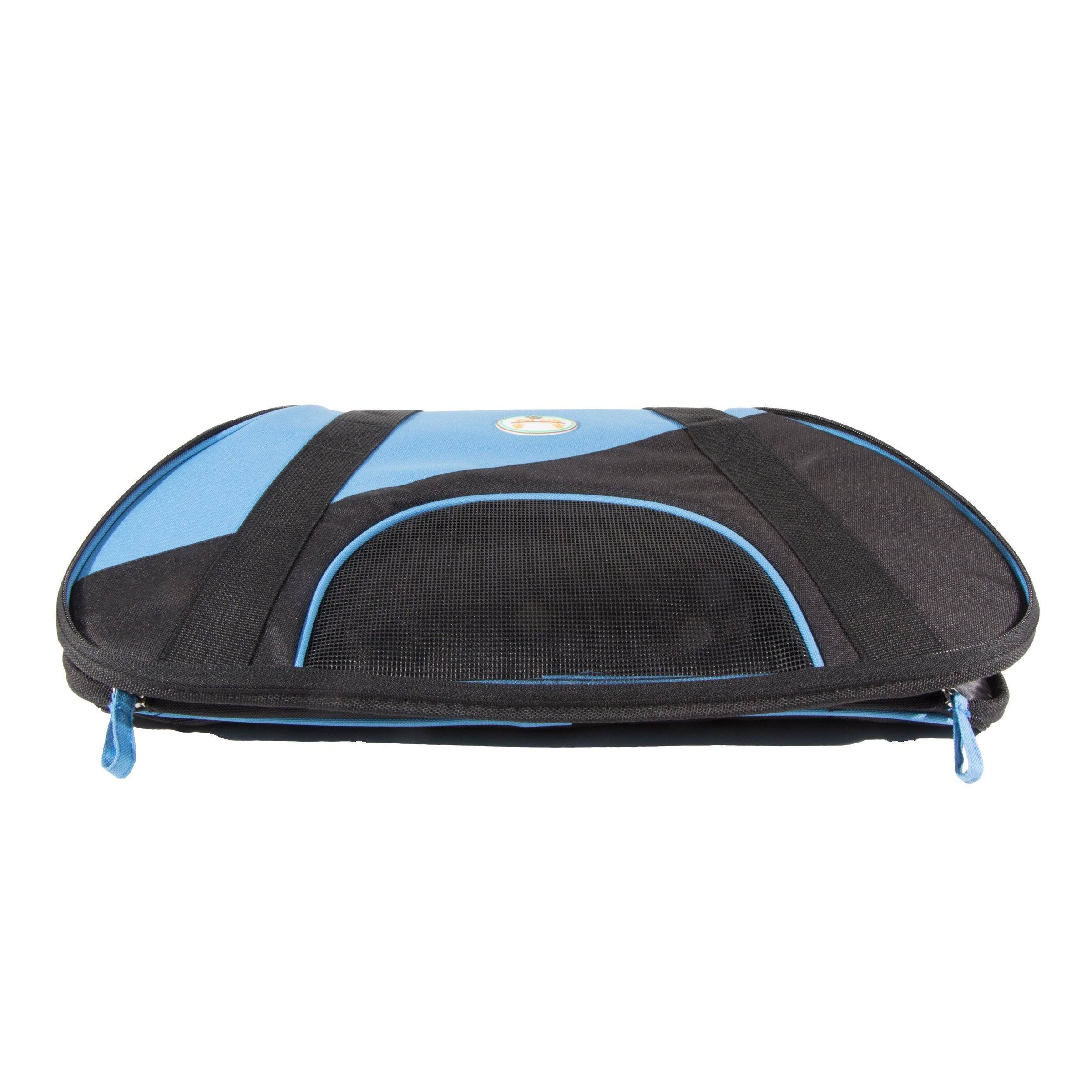 Pet Life ® 'Zip-N-Go' Airline Approved Contoured Fashion Designer Pet Dog Carrier - BIG FRENCHIES