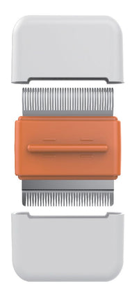 Pet Life ® 'Zipocket' 2-in-1 Underake and Stainless Steel Travel Grooming Pet Comb - BIG FRENCHIES