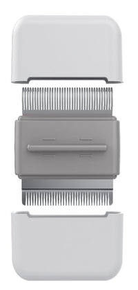 Pet Life ® 'Zipocket' 2-in-1 Underake and Stainless Steel Travel Grooming Pet Comb - BIG FRENCHIES