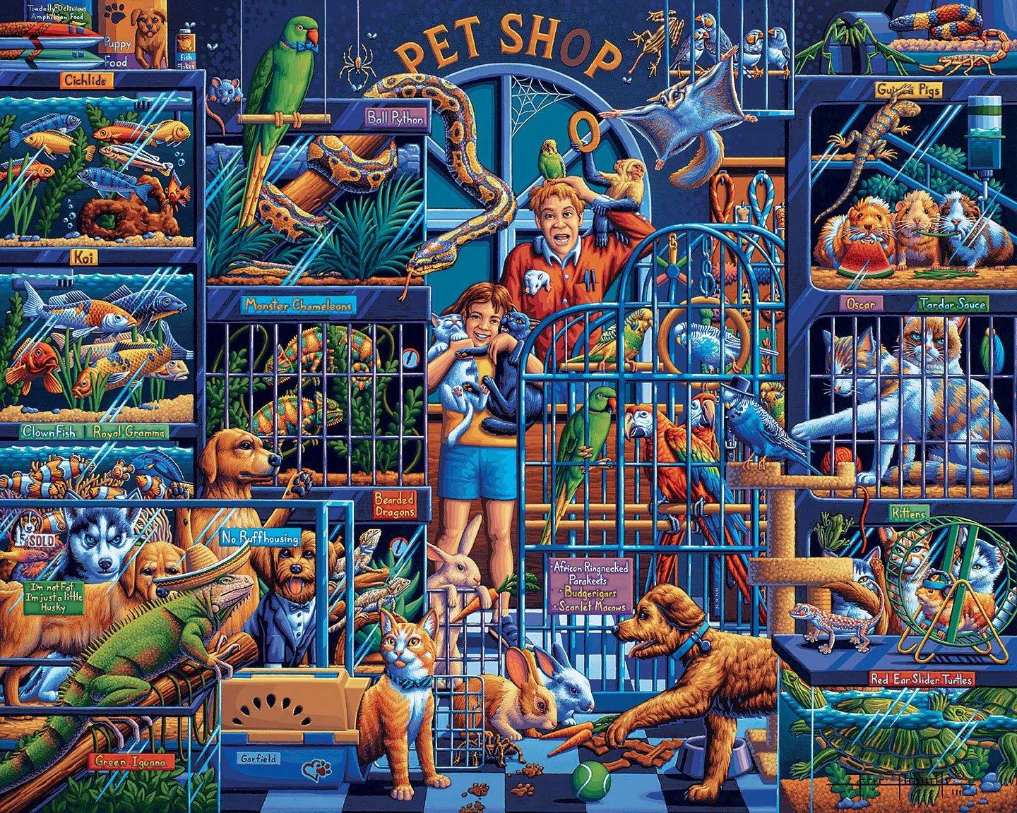 Pet Shop 300 Piece Jigsaw Puzzle by Dowdle - BIG FRENCHIES