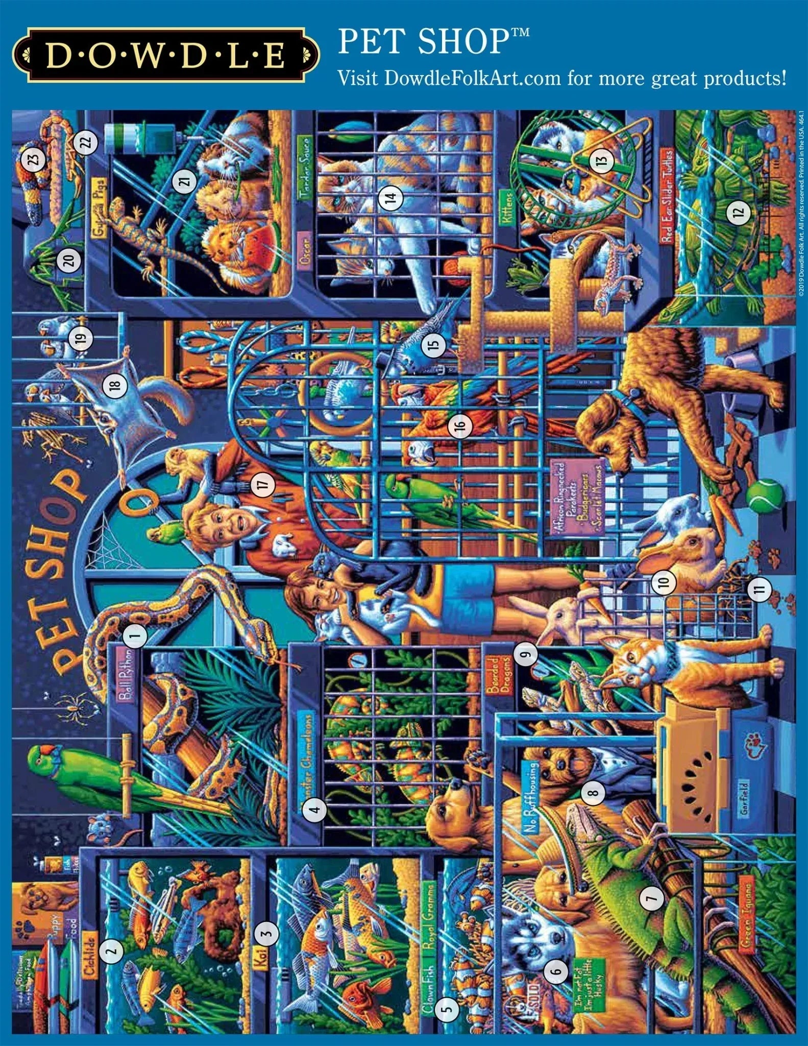 Pet Shop 300 Piece Jigsaw Puzzle by Dowdle - BIG FRENCHIES