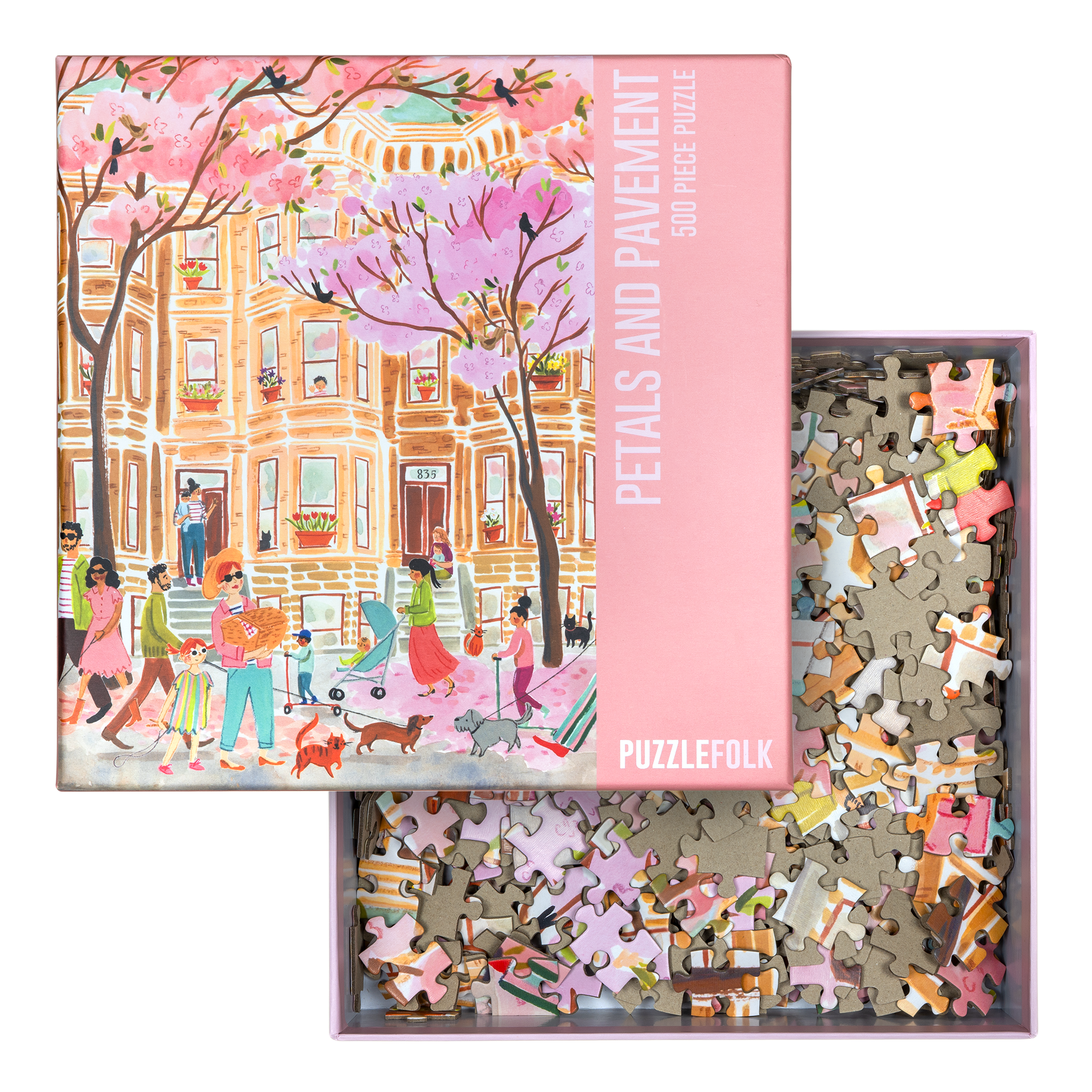 Petals and Pavement 500 Piece Jigsaw Puzzle | Puzzlefolk