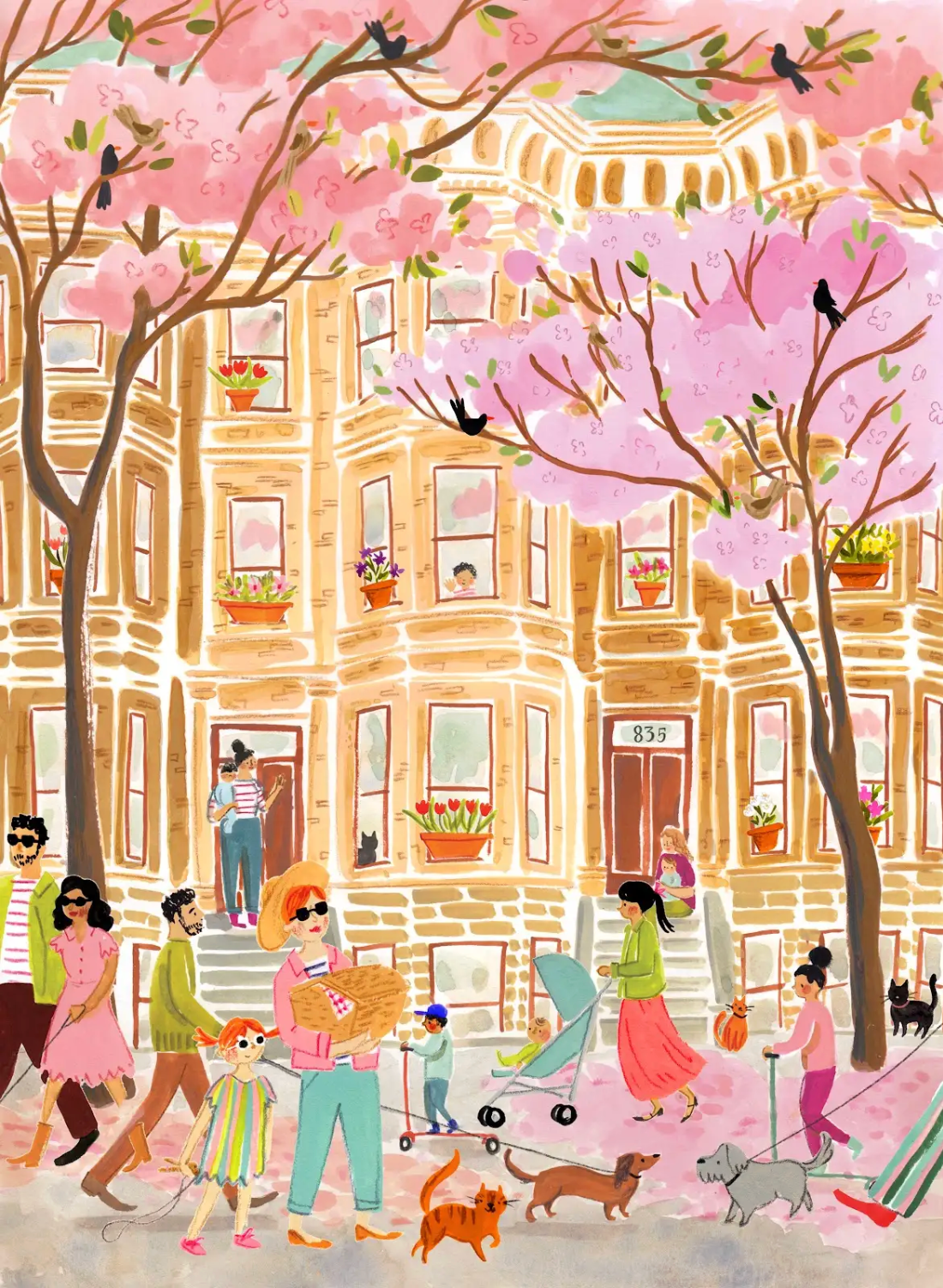Petals and Pavement 500 Piece Jigsaw Puzzle | Puzzlefolk