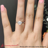 Classic Six Prong Solitaire Ring