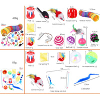 Pets Cat Toys Mouse Shape Balls Shapes Cat Interactive Pet Toys Assortments Foldable Rainbow Tunnel Cat Feather Interactive Feather Toy Fluffy Mouse Cat Love New Pet Toy Funny Cat Stick Mouse Supplies Value Bundle