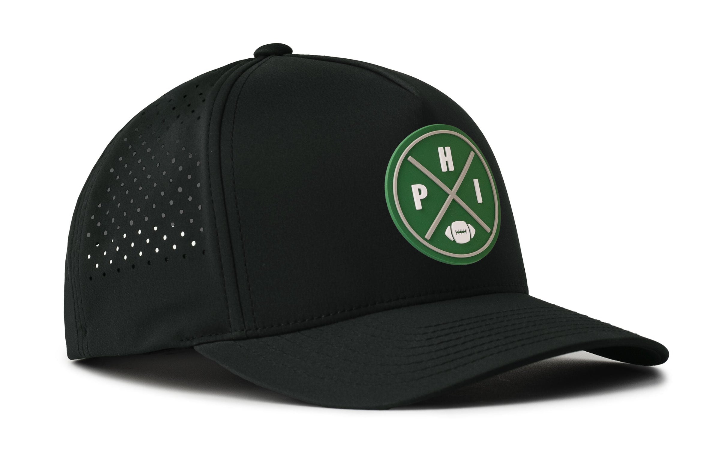 Philadelphia Football Performance 5-Panel Hat  |  Kelly Green PHI X Flexfit Snapback