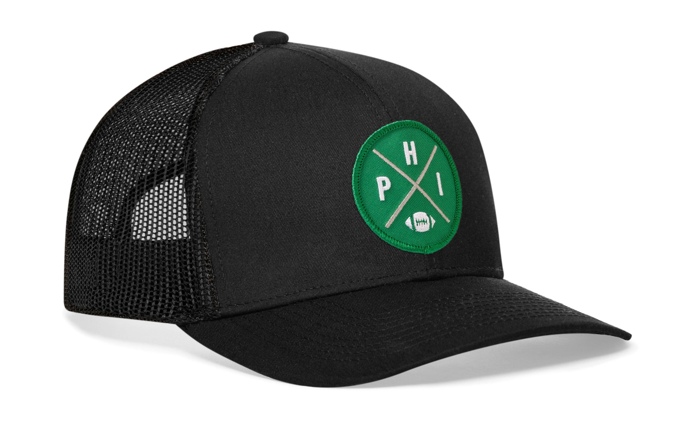 Philadelphia Football Trucker Hat  |  Kelly Green PHI X Snapback