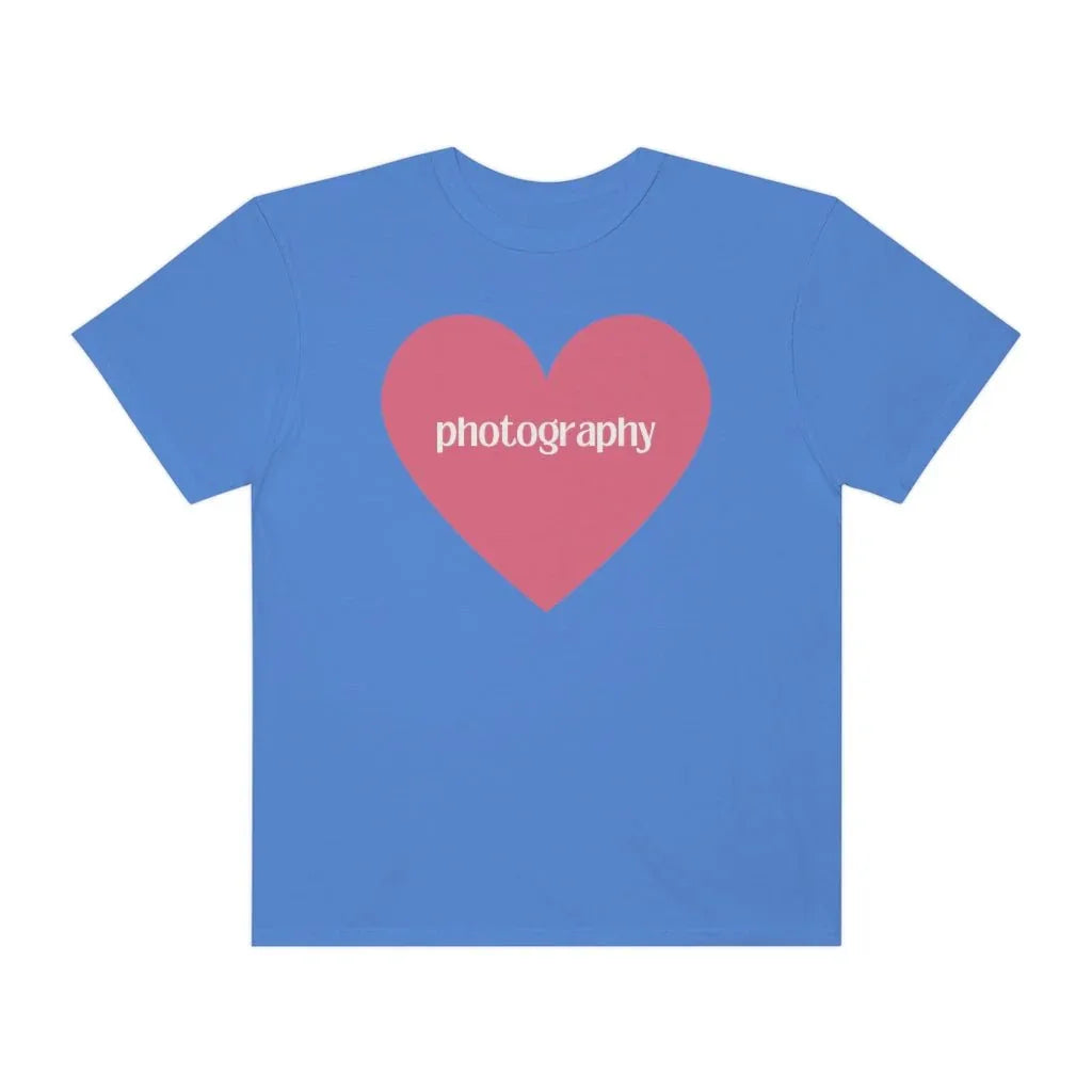 Photography Shirt with Cute Pink Heart - BIG FRENCHIES