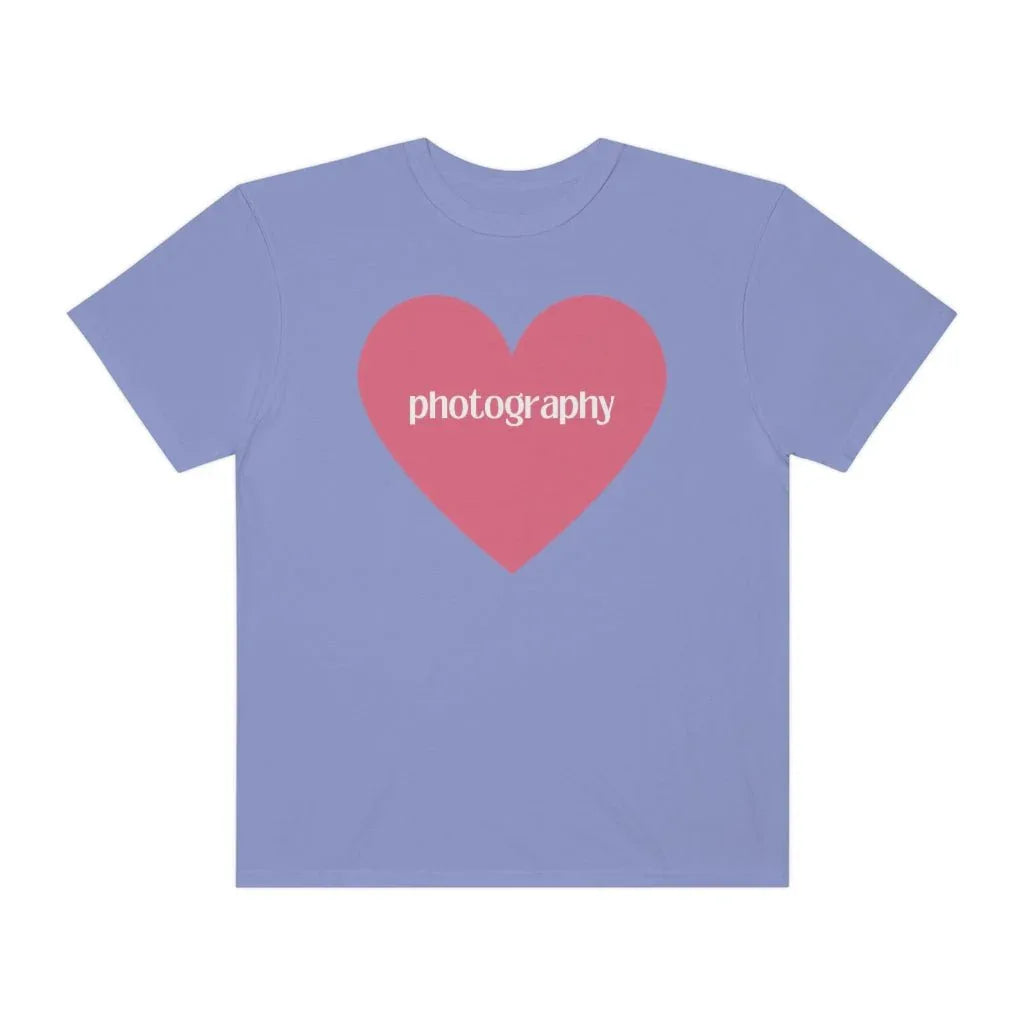 Photography Shirt with Cute Pink Heart - BIG FRENCHIES