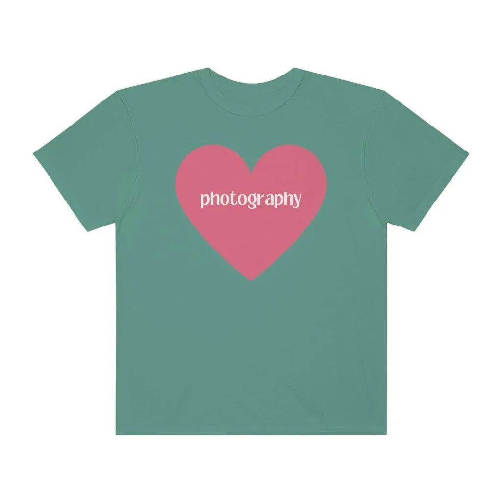 Photography Shirt with Cute Pink Heart - BIG FRENCHIES