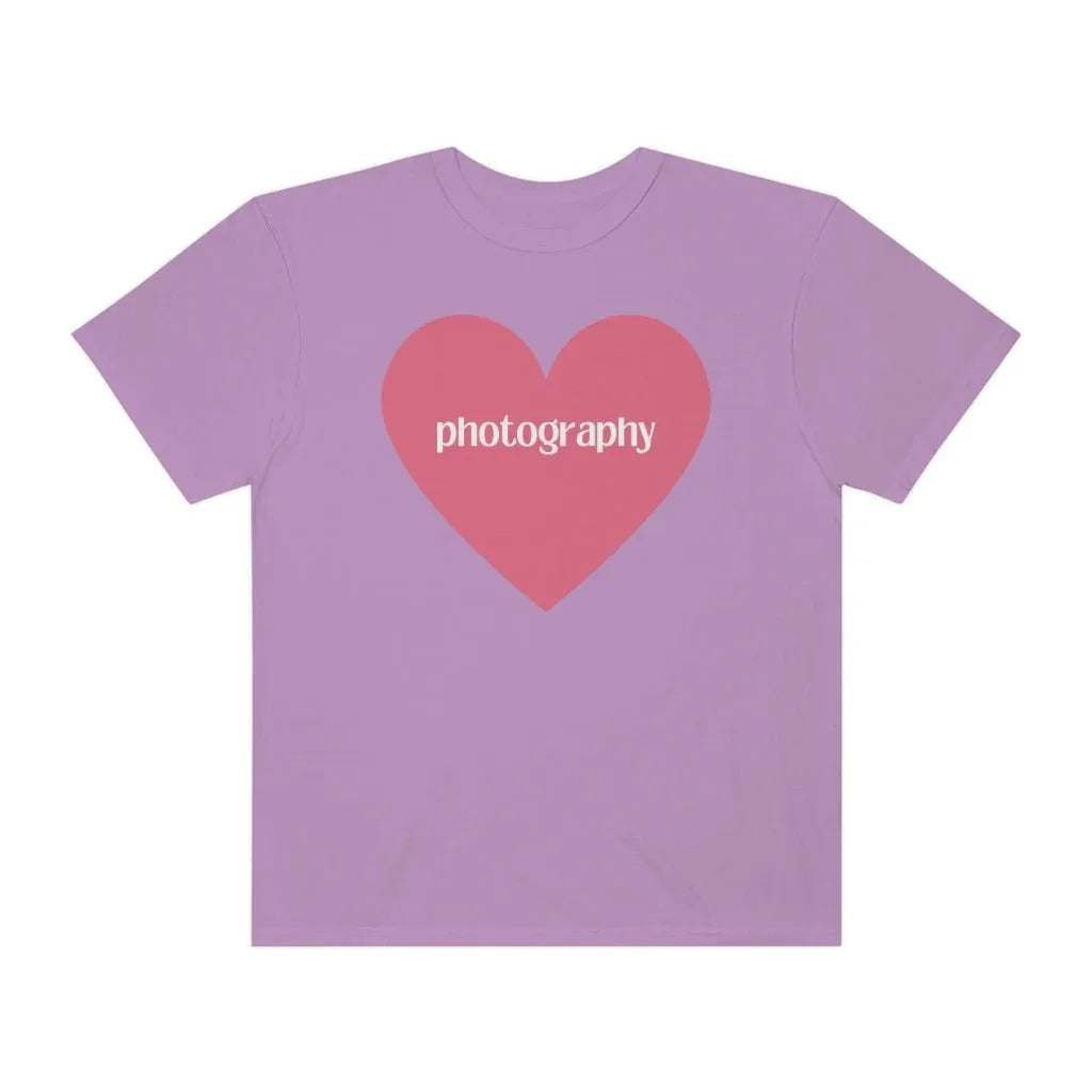 Photography Shirt with Cute Pink Heart - BIG FRENCHIES