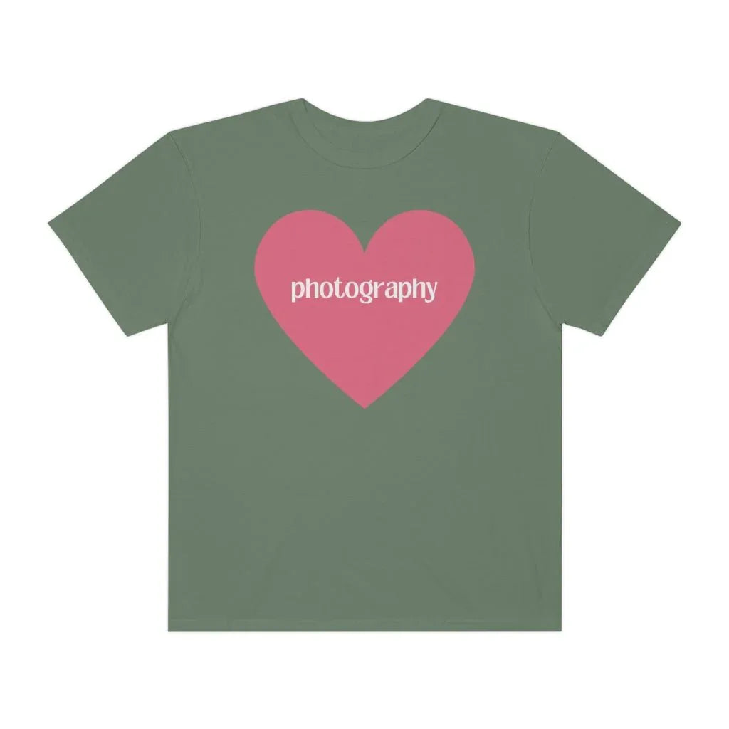 Photography Shirt with Cute Pink Heart - BIG FRENCHIES