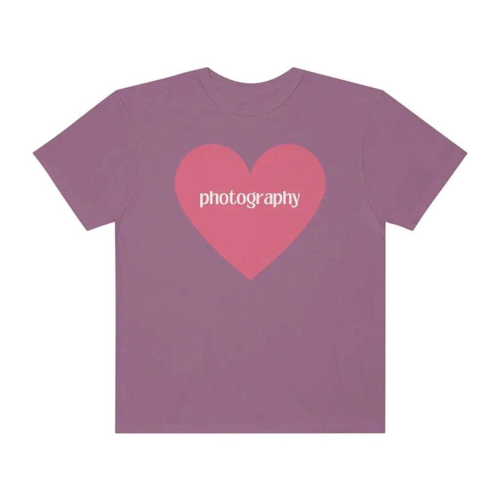 Photography Shirt with Cute Pink Heart - BIG FRENCHIES