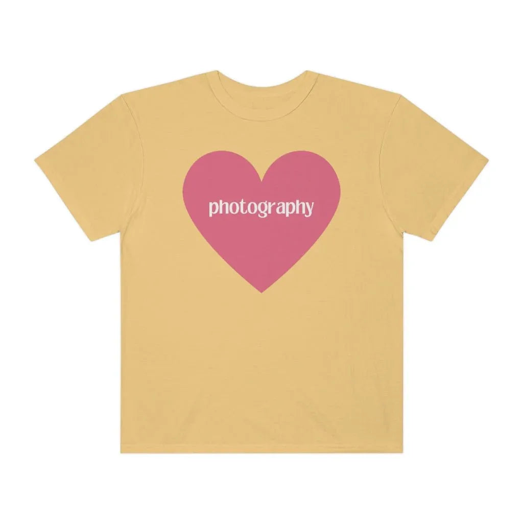 Photography Shirt with Cute Pink Heart - BIG FRENCHIES