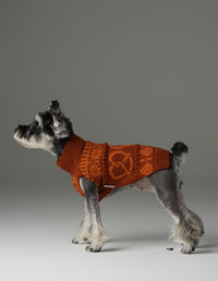 Pretzel Pet Sweater - Tofee Orange