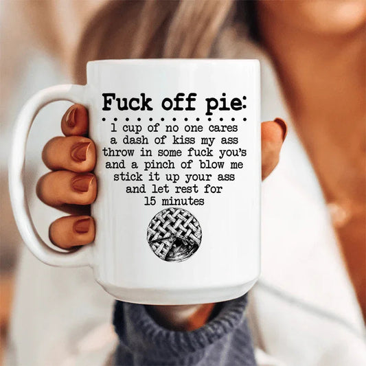 Pie Recipe Ceramic Mug 15 oz - BIG FRENCHIES