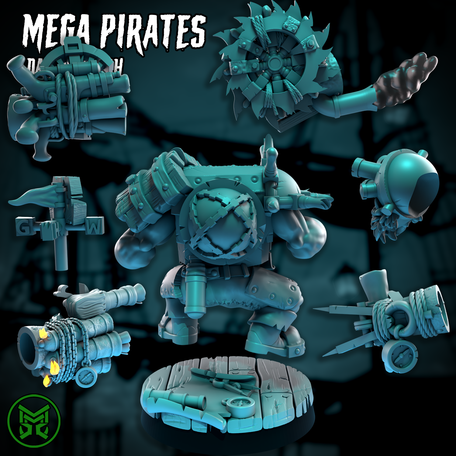 3d Printed Da Pirate Navigatah by Mekka Miniatures