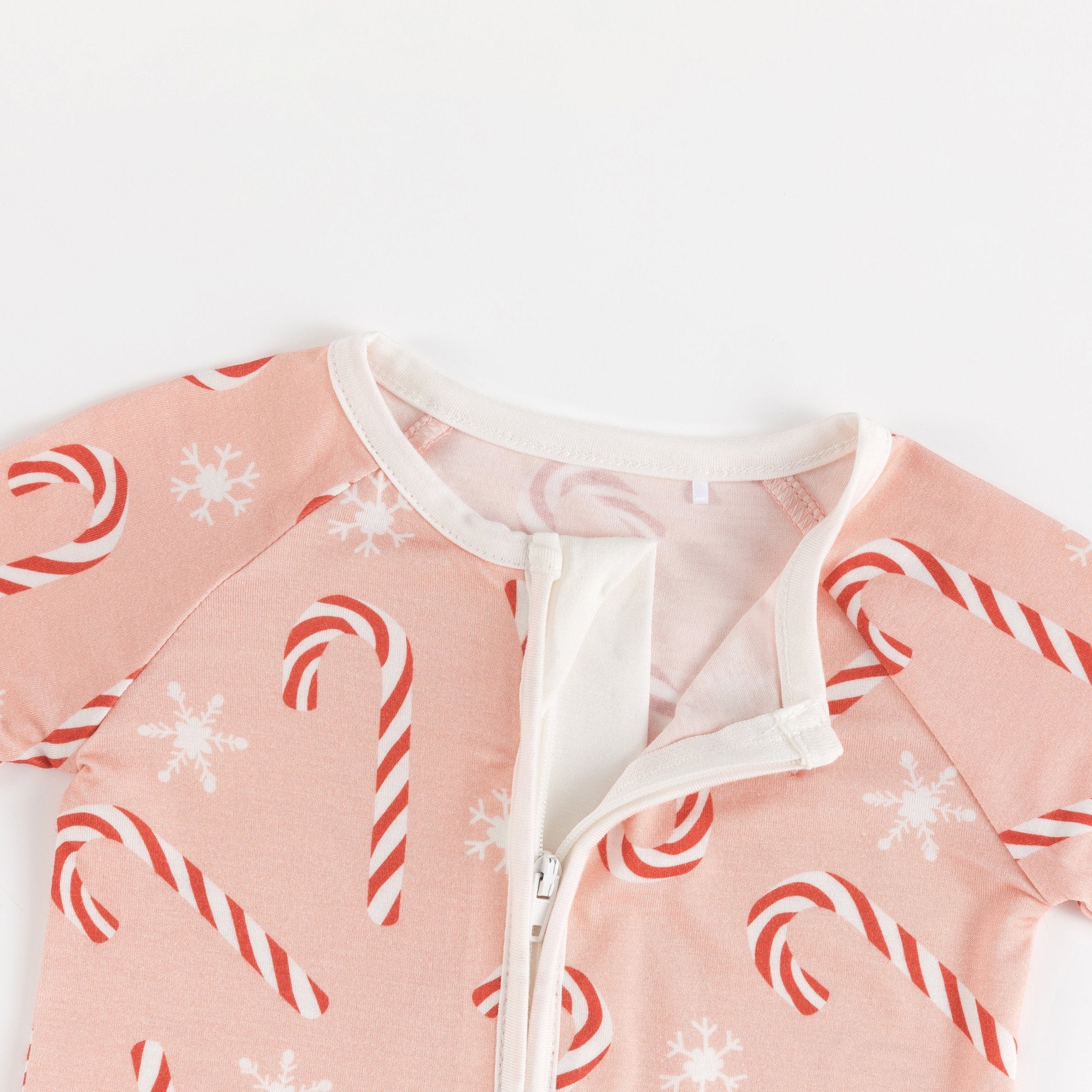 Pink Candy Cane (Convertible Zip Footies) - BIG FRENCHIES