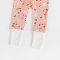 Pink Candy Cane (Convertible Zip Footies) - BIG FRENCHIES